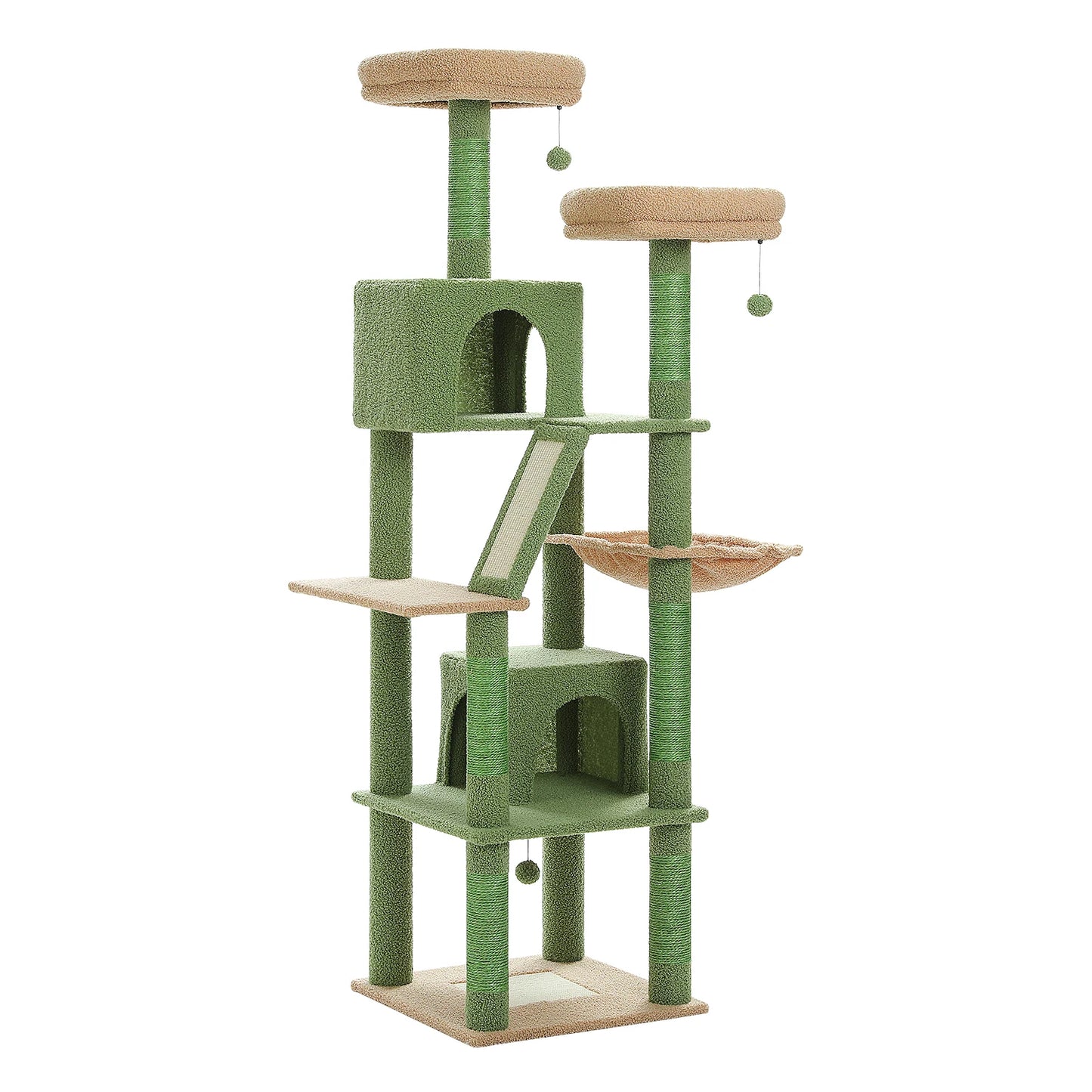 Large Cat Tree Tall Cat Tower for Indoor Cats Multi-Level Plush Cat Condo