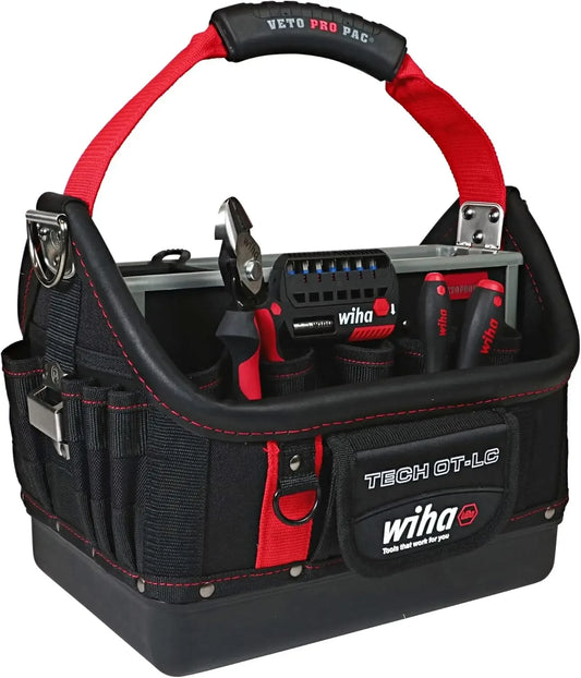 11 Piece Veto Red Stripe TECH OT-LC Open Tote Tool Kit