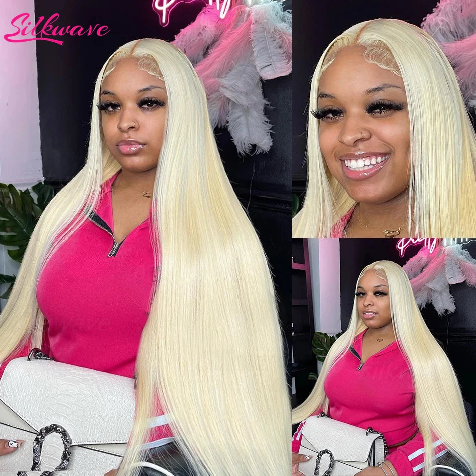 HD Transparent 613 Blonde Straight 13x4 13x6 Lace Frontal Human Hair Wigs