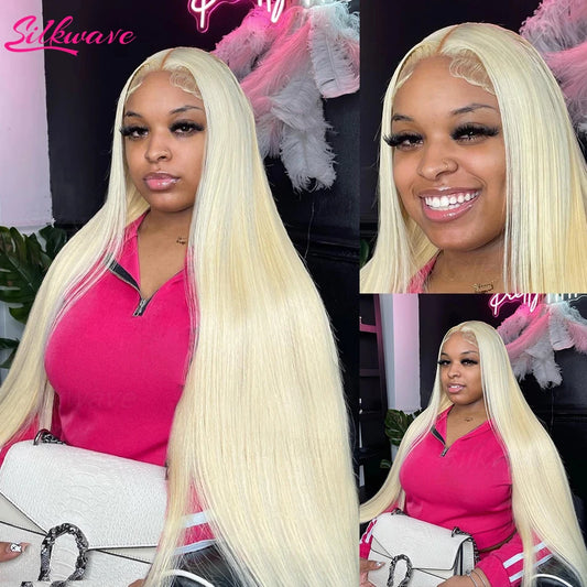 HD Transparent 613 Blonde Straight 13x4 13x6 Lace Frontal Human Hair Wigs