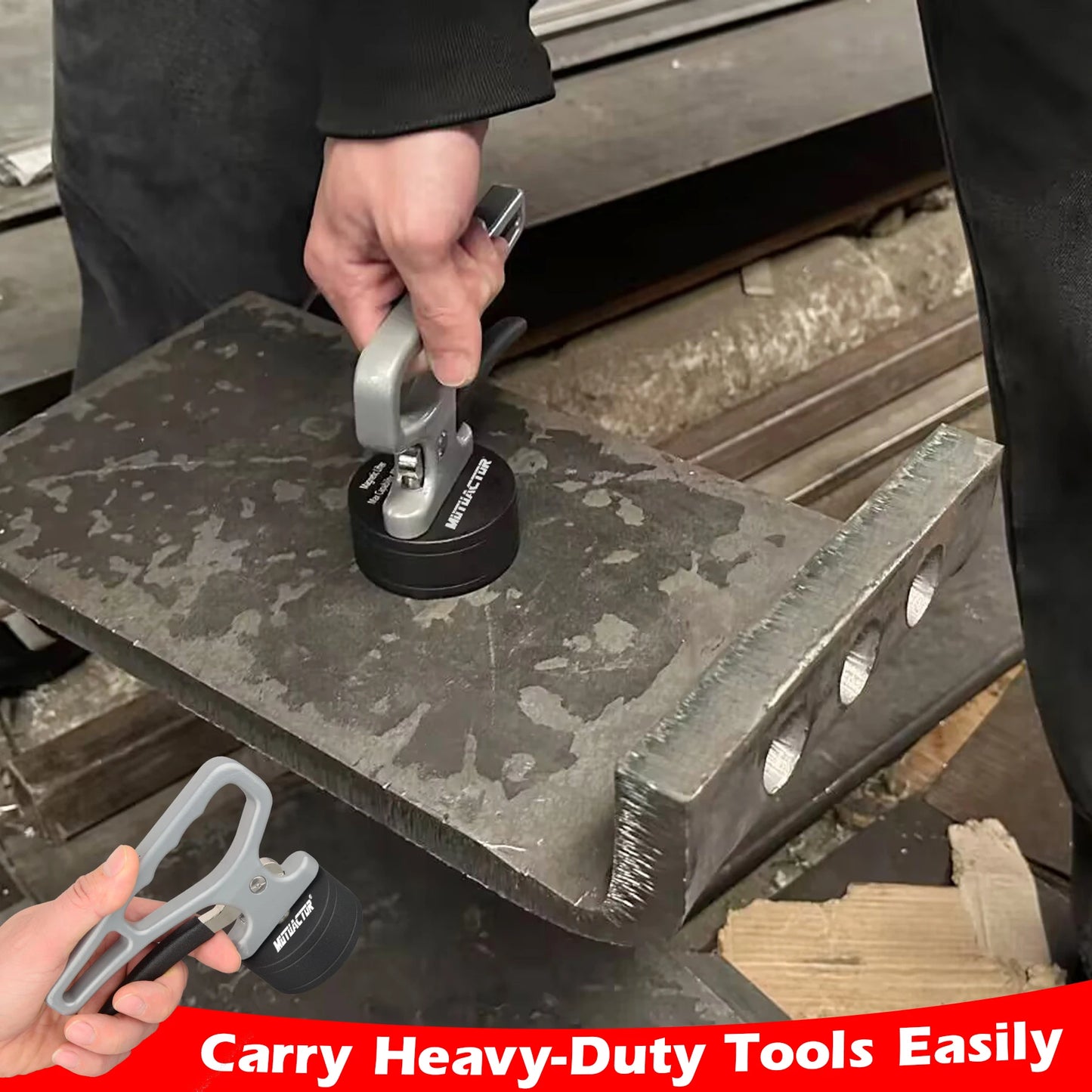 Heavy Duty Strong Magnetic Pickup Tool Magnet Lifting Quick Release