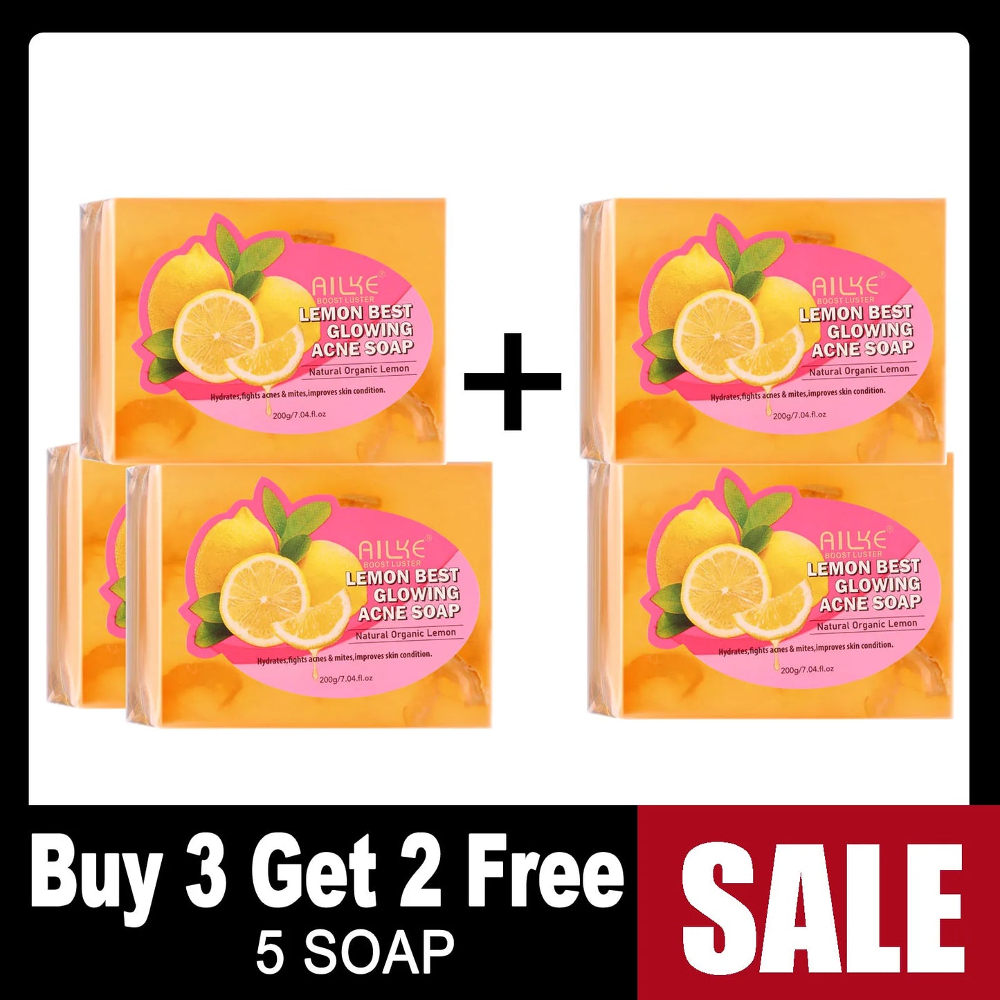 Natural Skin Brightening Set ,Clean Darkness, Acne, Stains,