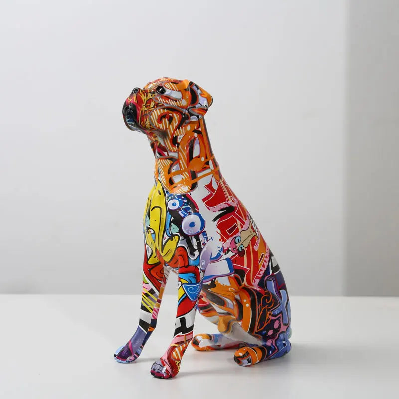 Color Boxer  Dog Decorations Home Entrance Wine Cabinet Office