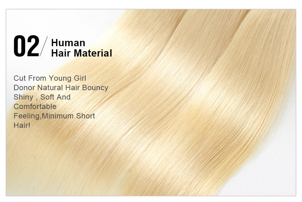 Blonde Human Hair Bundles 3 Bundles