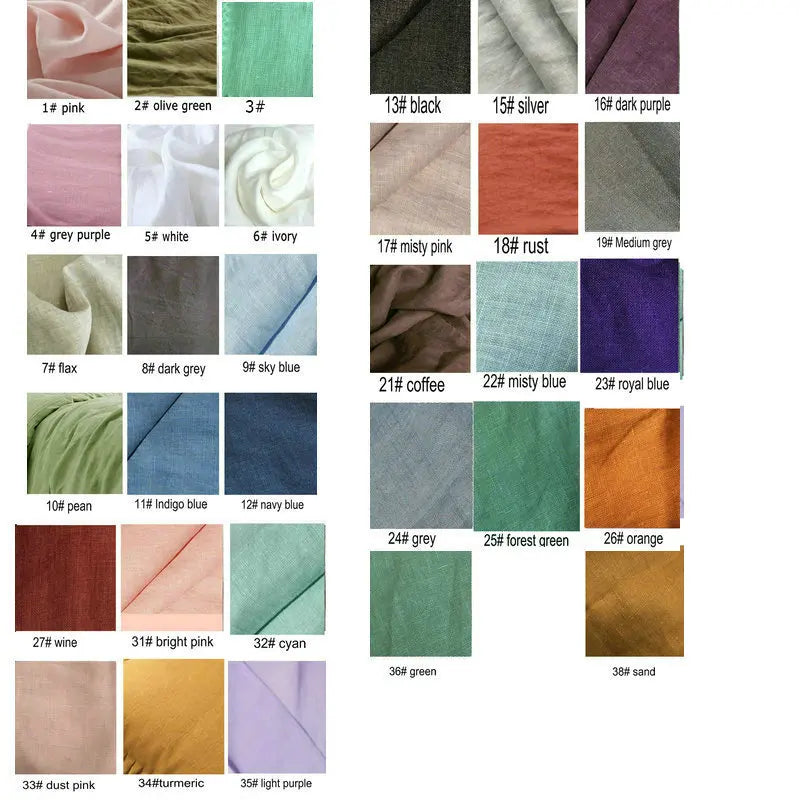 100% Linen Fabric Sewing Cloth Fabric
