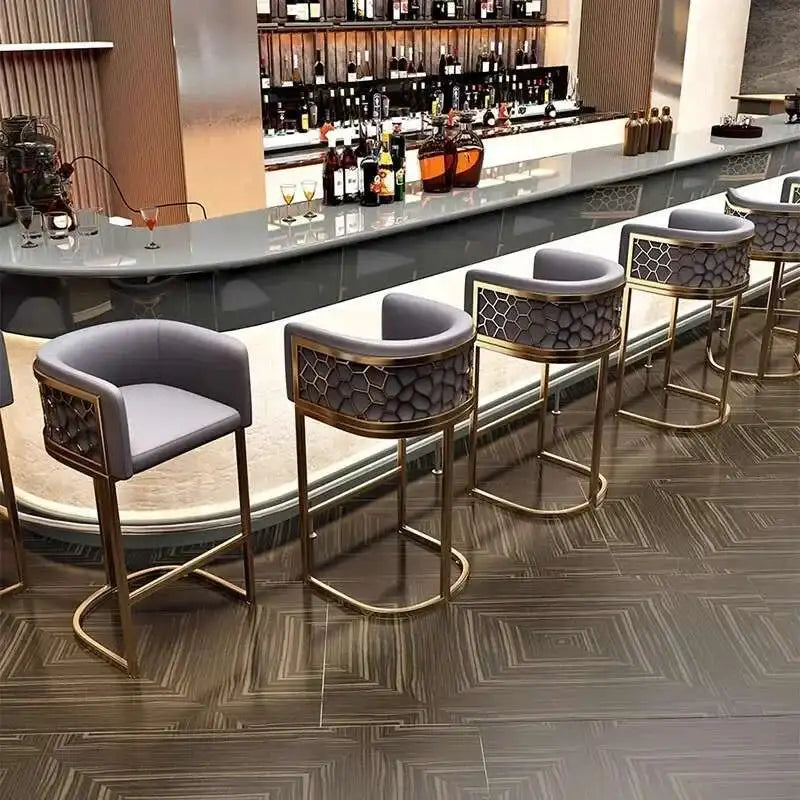 Home High Kitchen Stools Nordic Luxury Ergonomic Simple Bar Stool Adjustable