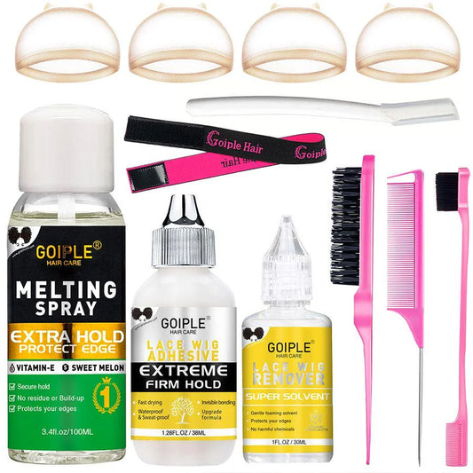 Wig Installation Kit Waterproof Lace Wig Glue for Lace front Wigs