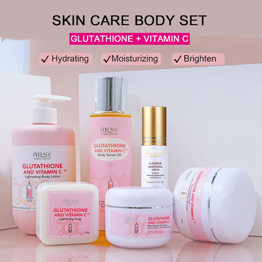 Whitening Skin Care Set, With Glutathione Vitamin C,, Reduce Dark Spots,