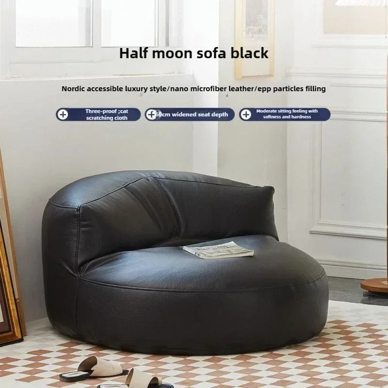 Lazy Sofa Reclining Couch Half Moon Sofa  Bedroom