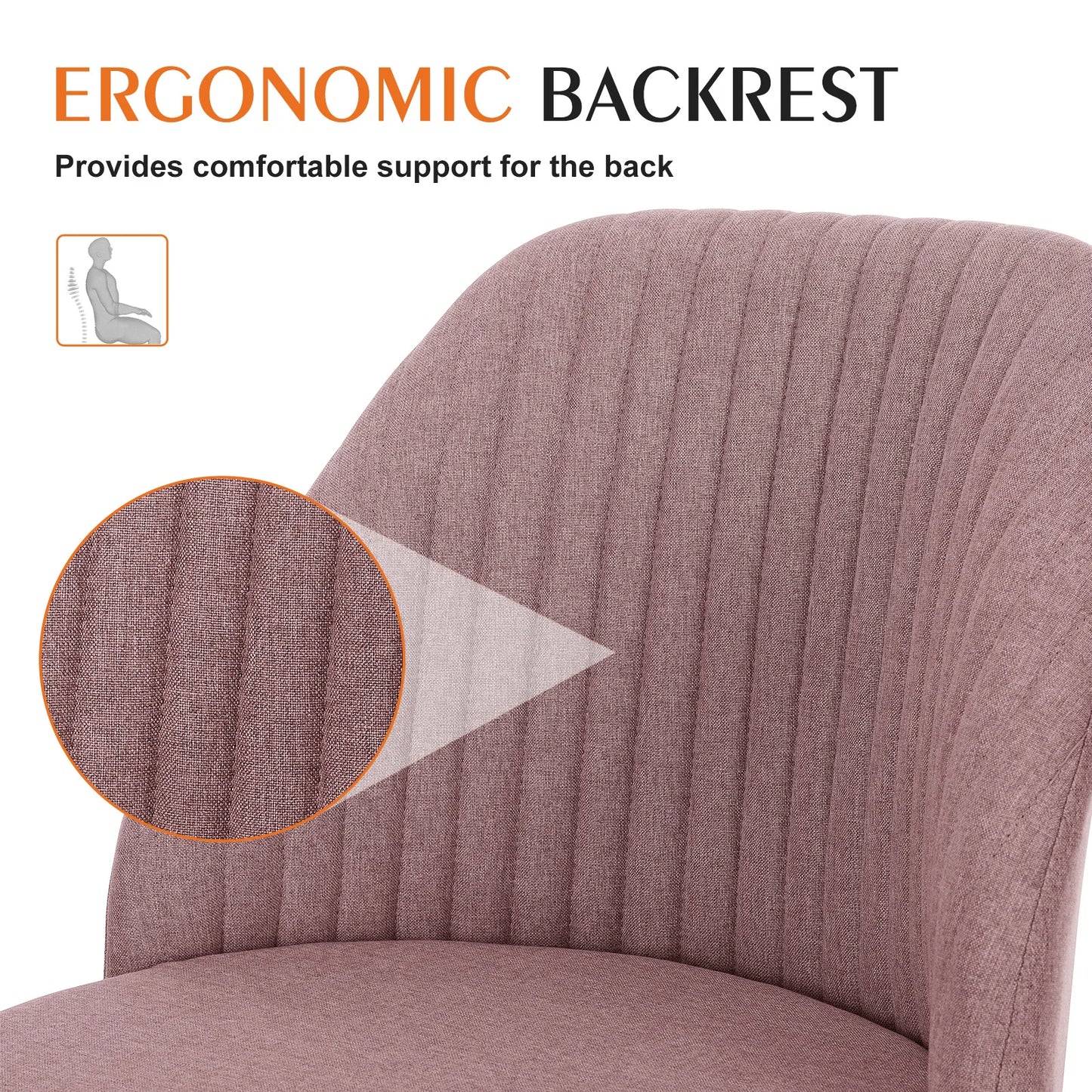 Armless Small Desk Office Chair Cute Swivel Chair