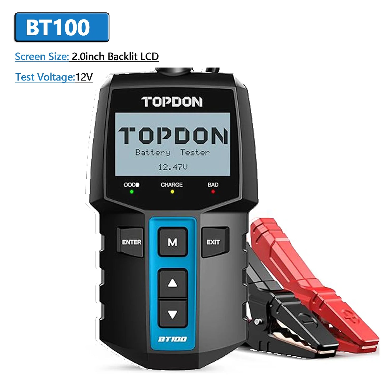 Battery Tester Charging Cranking Test Tools for Car 24V/12V