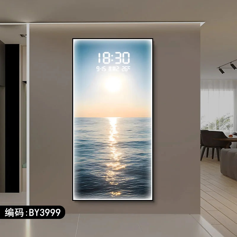 Modern Display Wall Watch Clock Premium Electronic Bedroom Luxury Wall Clock Large Classic