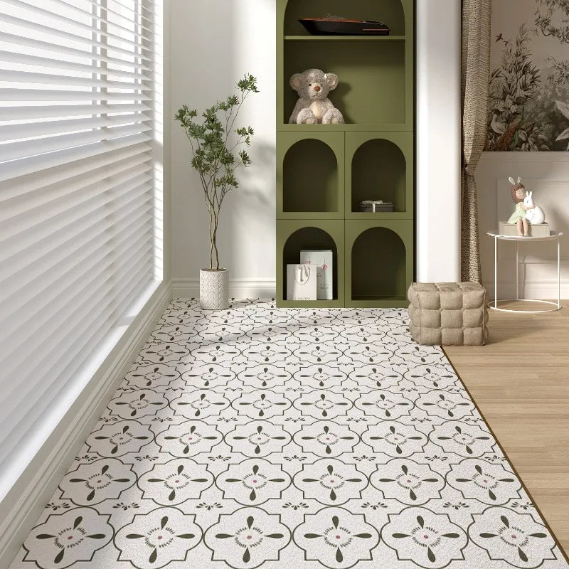 Balcony Rugs for Kitchen Waterproof Sunscreen Pvc Leather Floor Mat