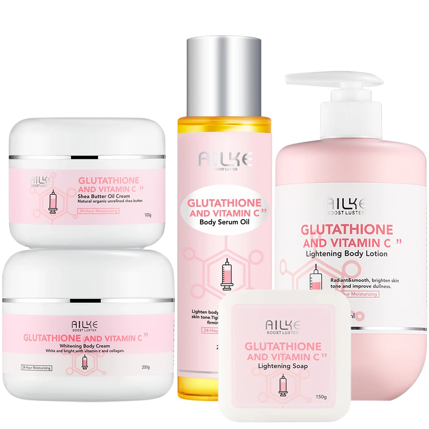 Whitening Skin Care Set, With Glutathione Vitamin C,, Reduce Dark Spots,