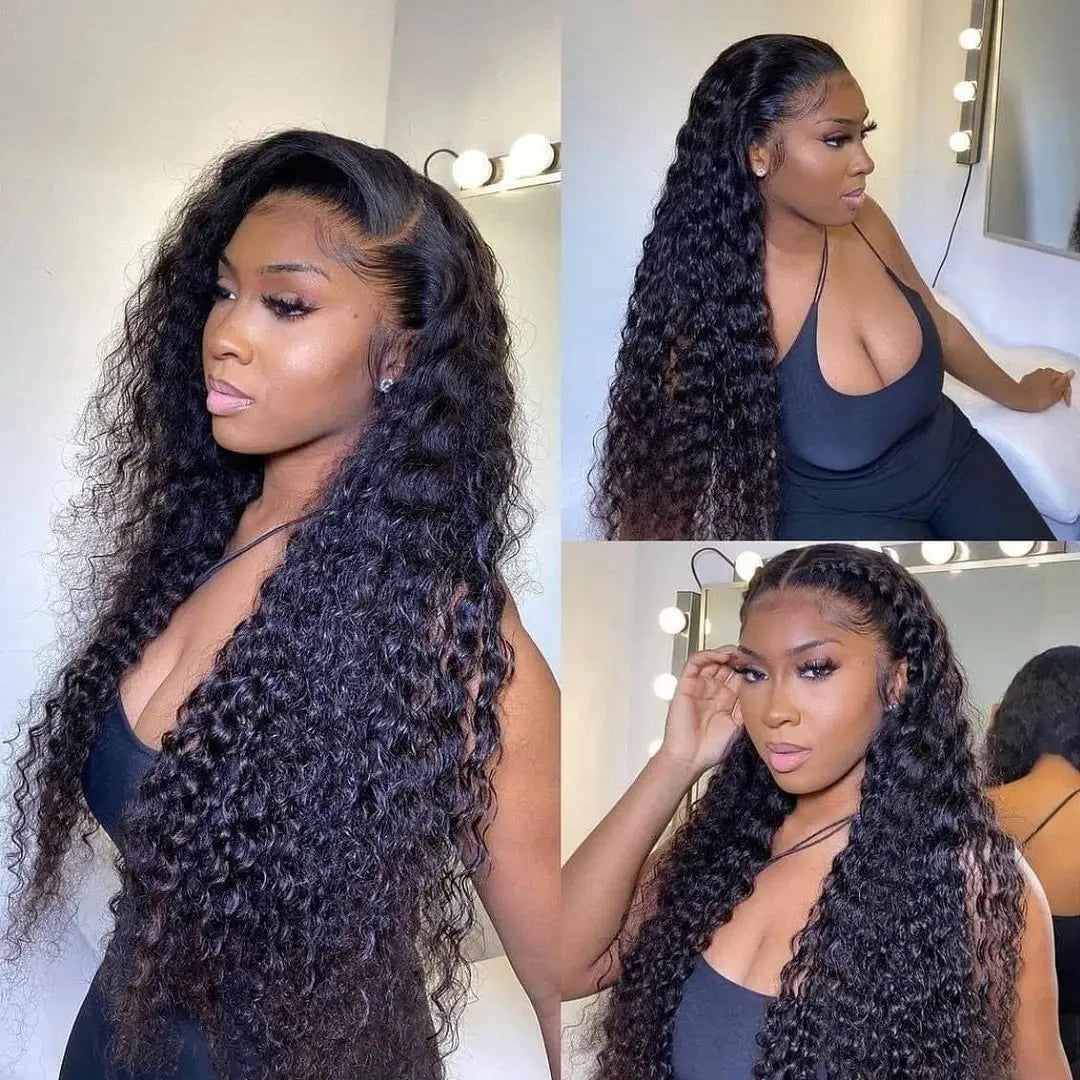 13x6 Hd Lace Frontal Wig 13x4 Curly Human Hair Wigs Water Wave Human Hair Wig