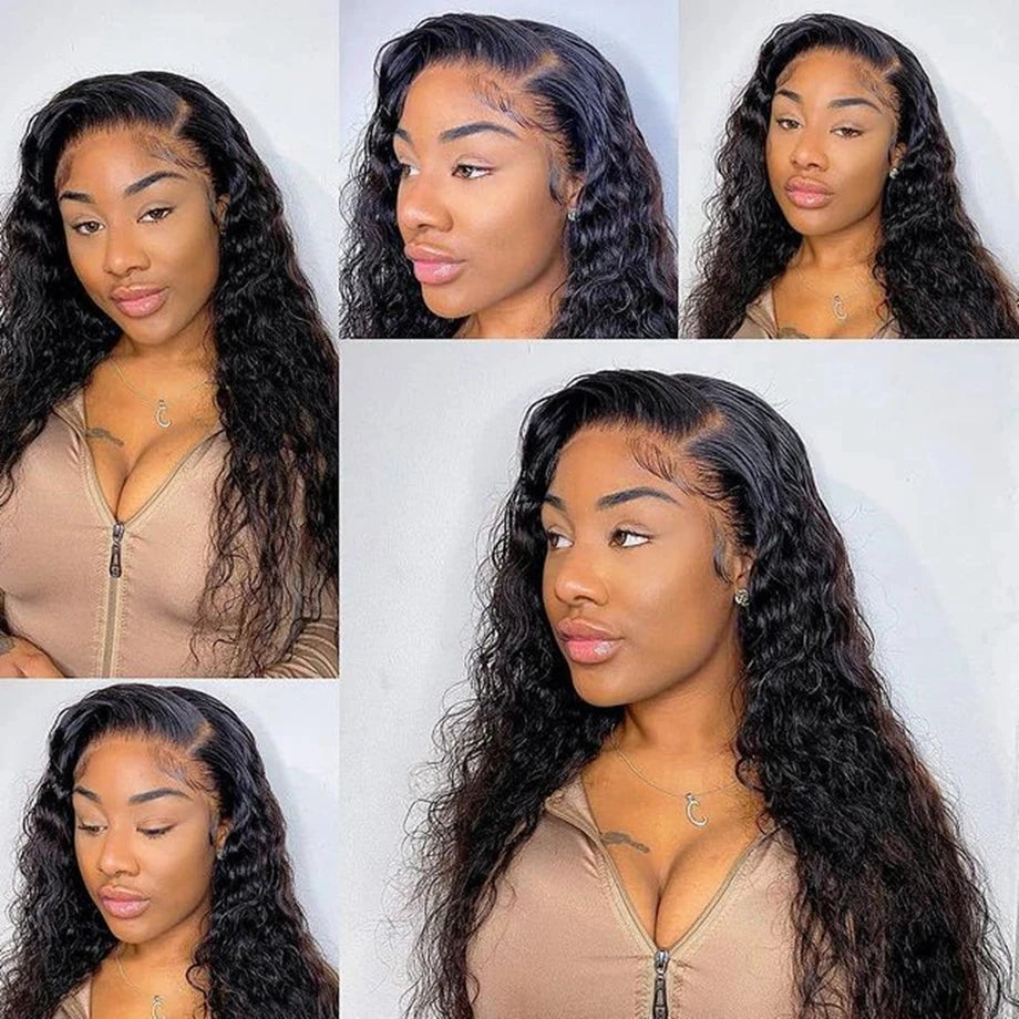 13x6 Hd Lace Frontal Wig 13x4 Curly Human Hair Wigs Water Wave Human Hair Wig