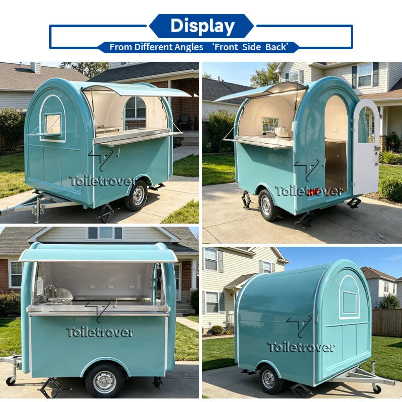 Cheapest Food Truck Trailer Hot Dog Food Cart Mobile Food Trailer Ice Cream Food Truck with Full Kitchen Equipment