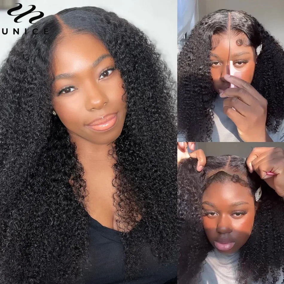 Hair Bye Bye Knots Wig Kinky Curly Natural Black