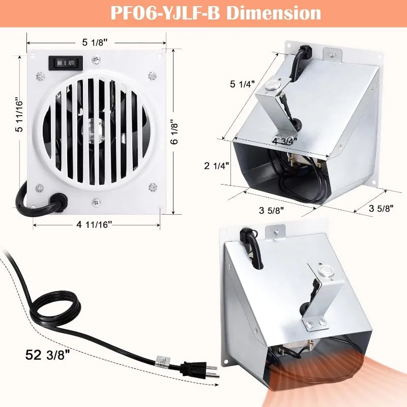 Wall Heater Blower Fan Kit