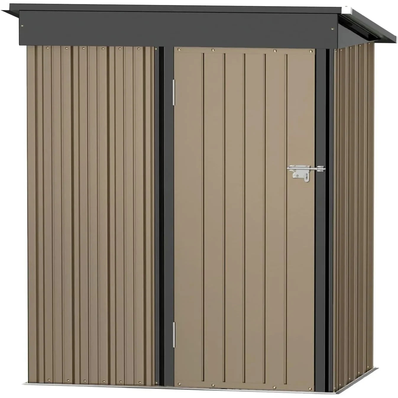 Garden Furniture  Metal Outdoor Storage Shed 5 x 3 FT Metal Shed with Lockable Door