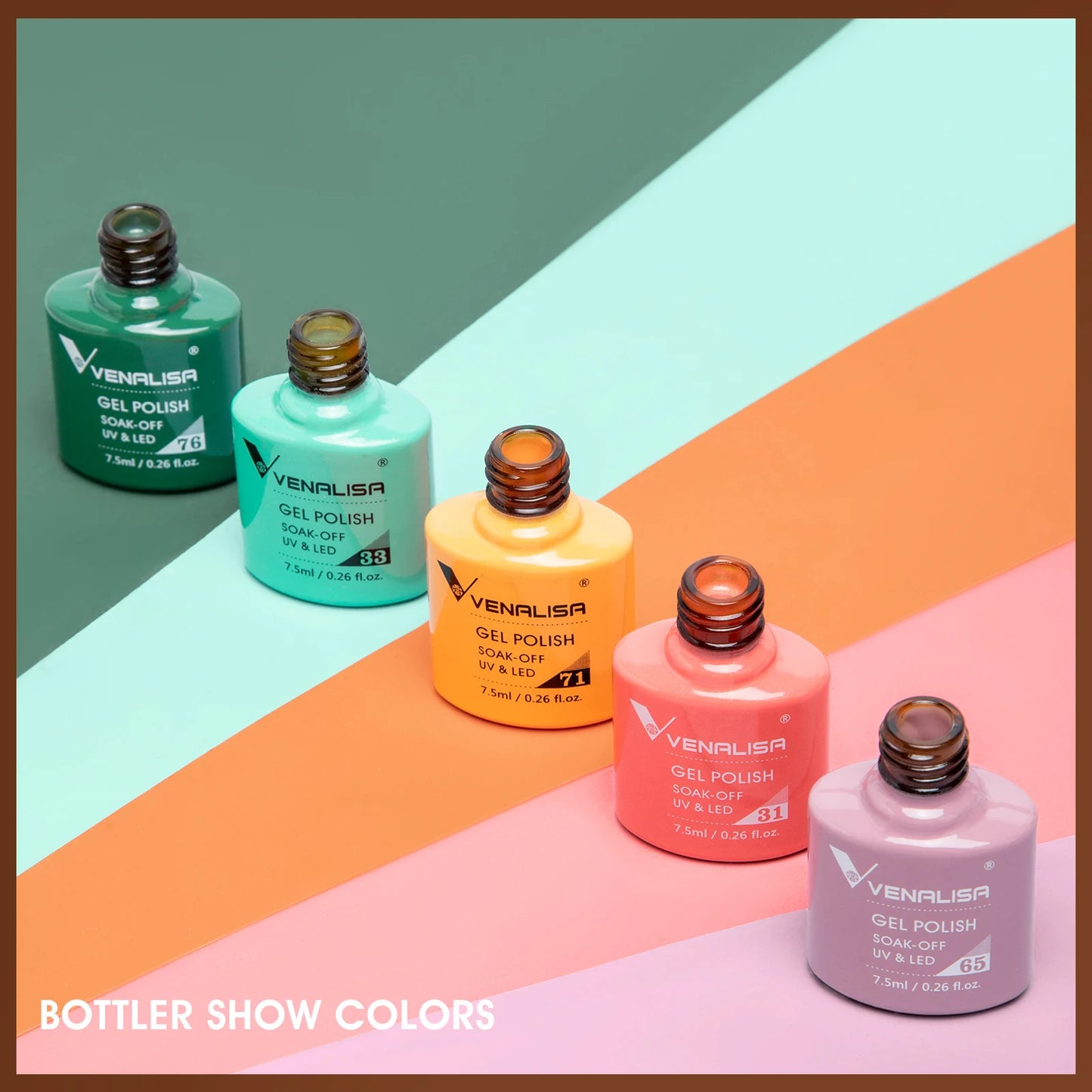VIP5 Kit Nail Gel Polish HEMA FREE Full Coverage 36/60 Color Gel