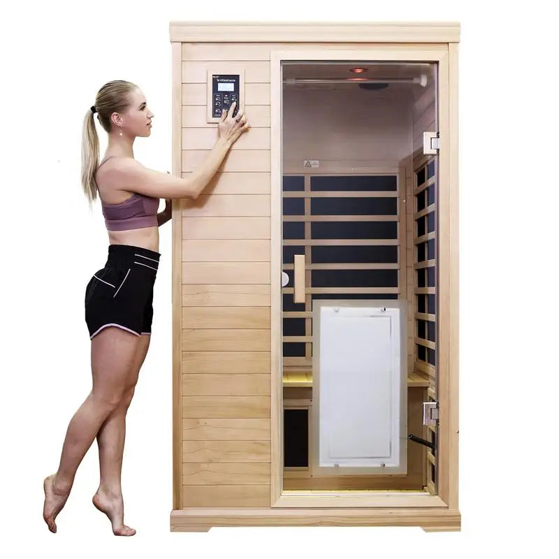 Two-Person Far-Infrared Hemlock Indoor Sauna Room, Health Benefits