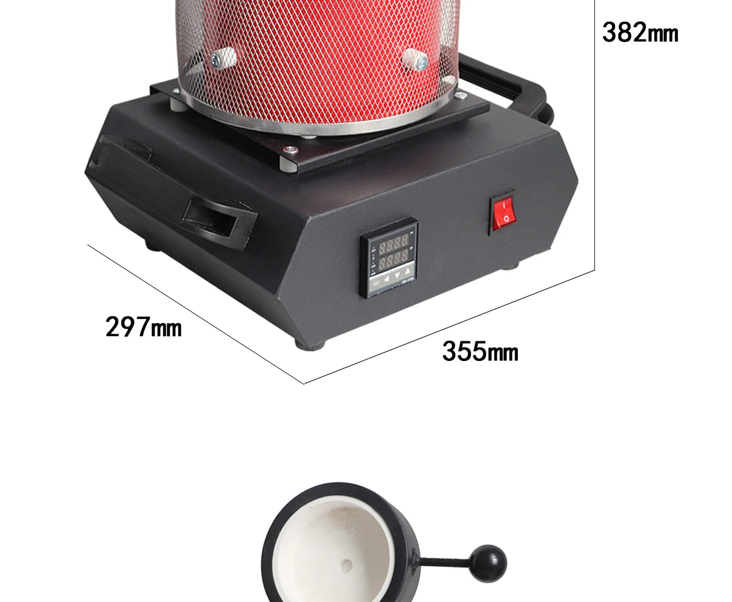 Portable Gold/Silver Melting Furnace - High-Temp Crucible Kit