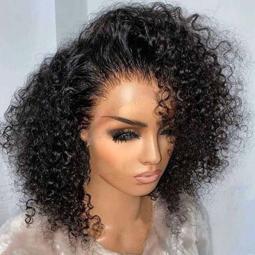 Curly Wigs Bob Wigs Curly Lace Front Human Hair Wigs