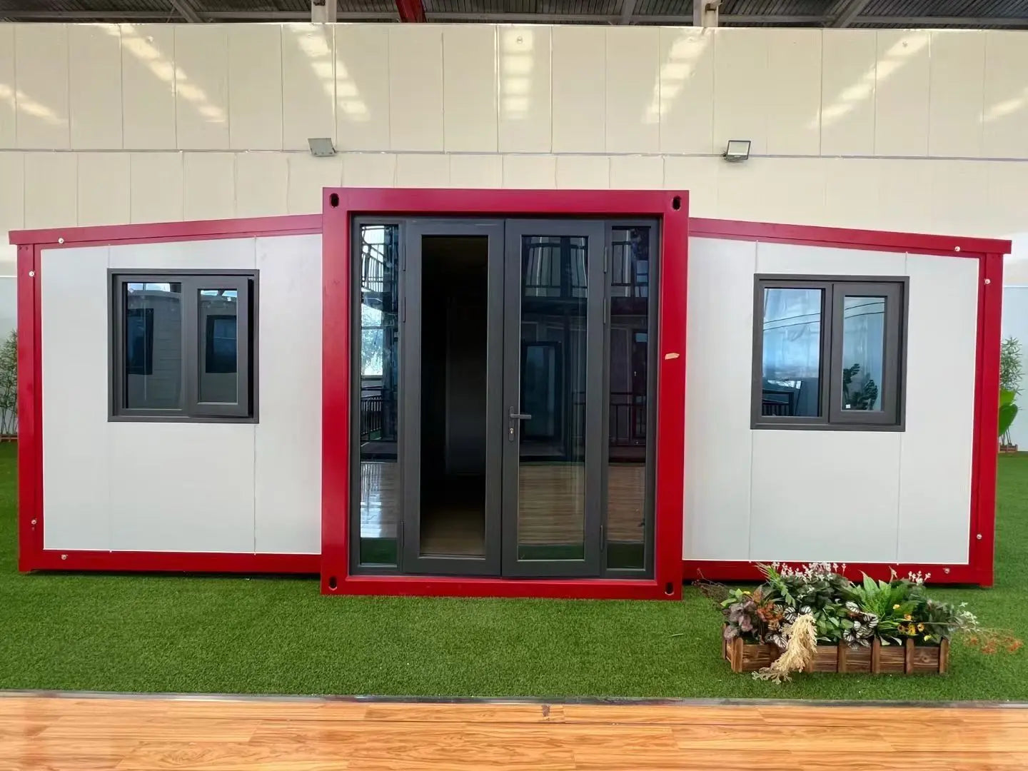 Portable Living Container Tiny House 20ft Foldable Prefab Mobile Modular Office Home Steel Frame Expandable