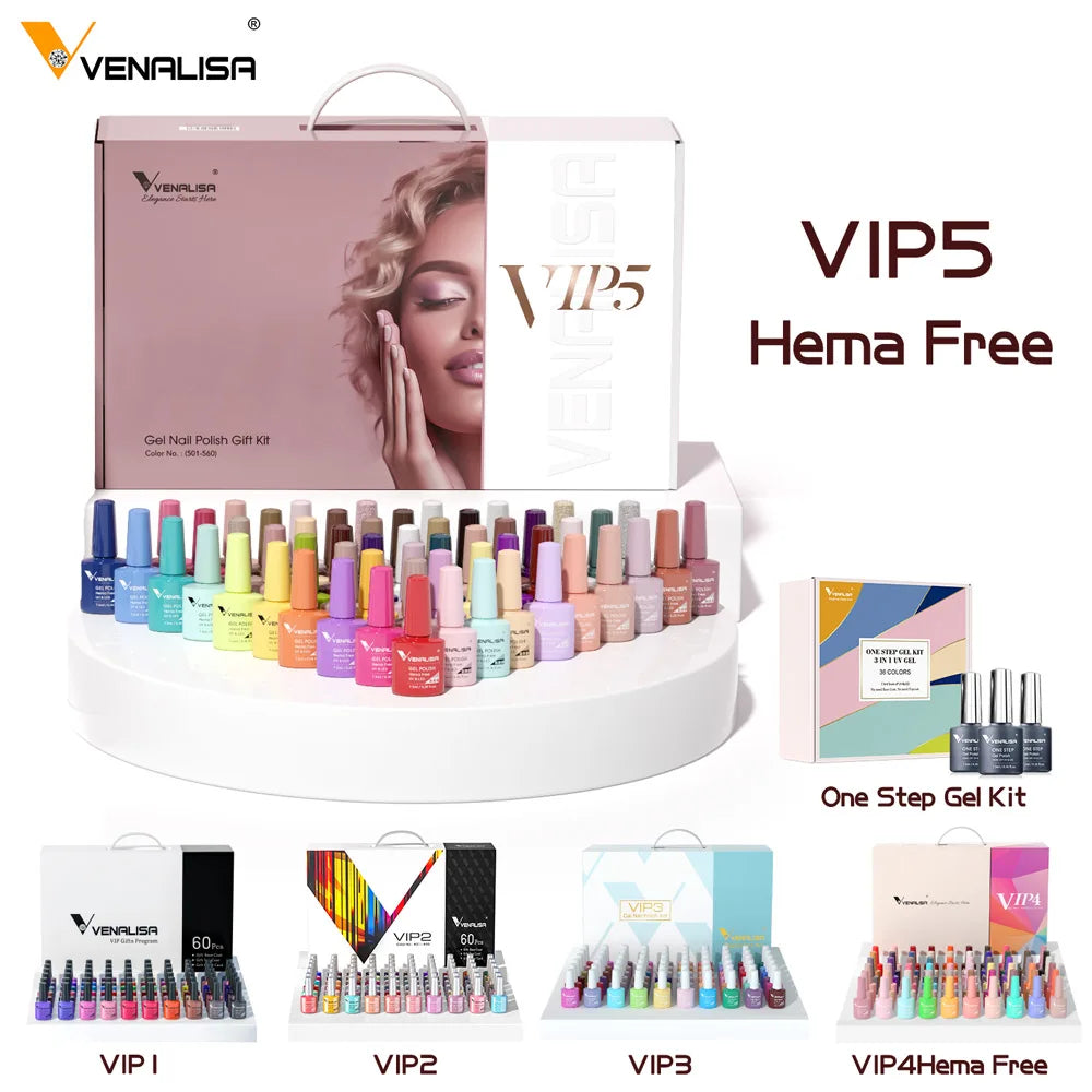 Whole Set Nail Gel Polish with Color Display
