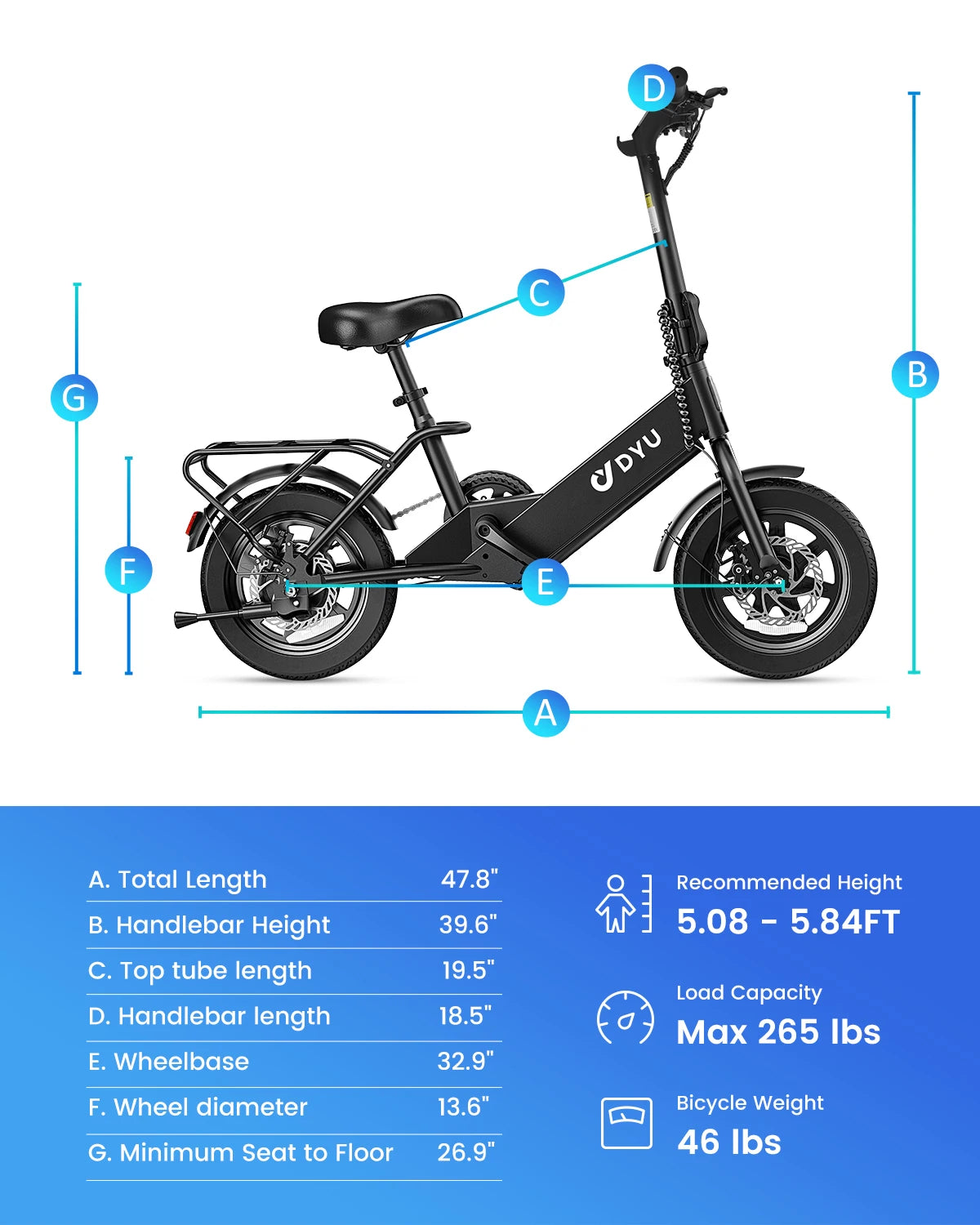 Electric Bicycle Peak 500W Motor 36V7.8AH Lithium Battery