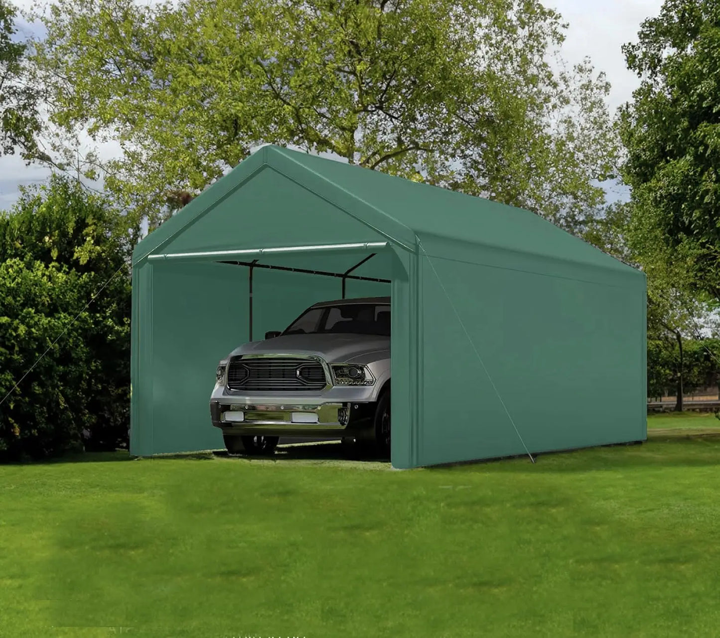 Carport 10x20 Ft Heavy Duty Canopy Steel Canopy Storage S