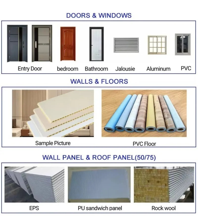 Container Shelter Foldable Prefabricated House for Camp Office Staff Accommodation and Guest Room Customized