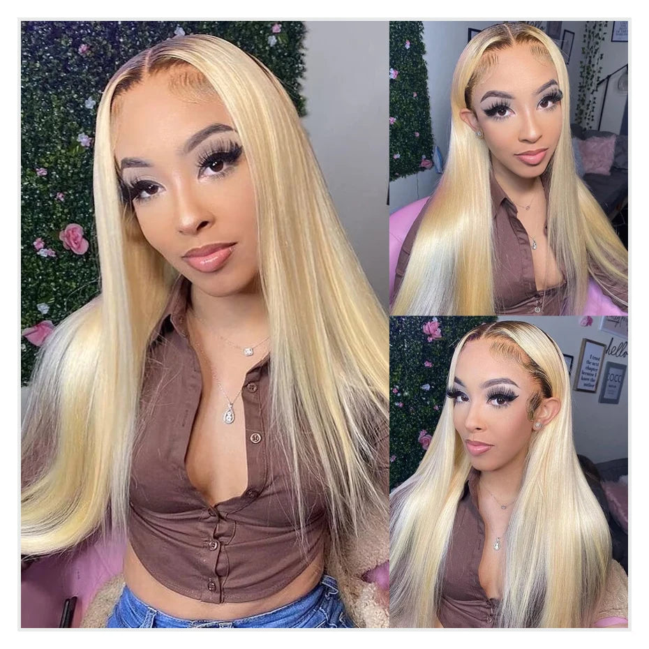 13x6 Lace Frontal Wig Brazilian Straight Full Lace Human Hair Wig