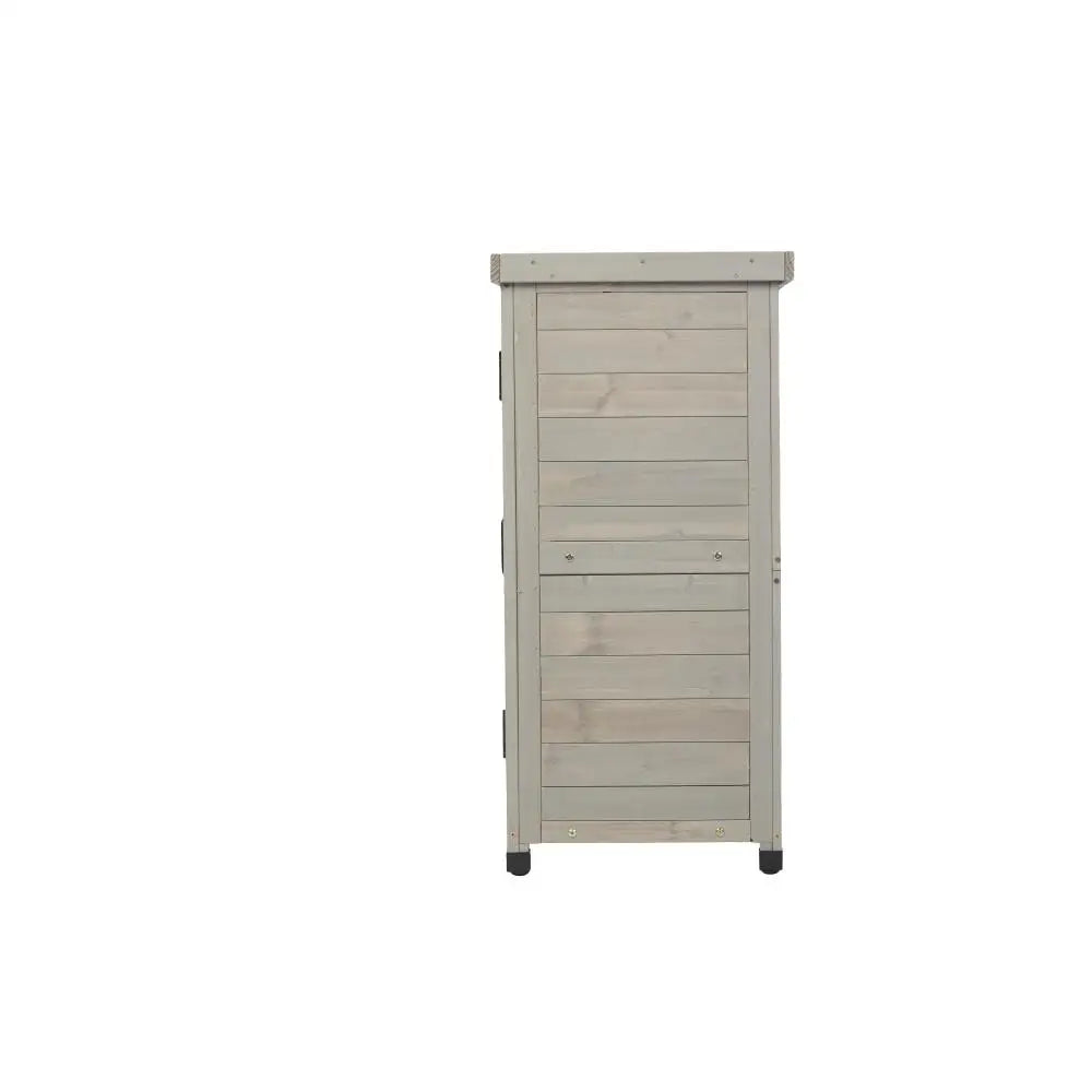 Potting Bench with Storage Cabinet and Metal Table Top for Outdoor Patio,'