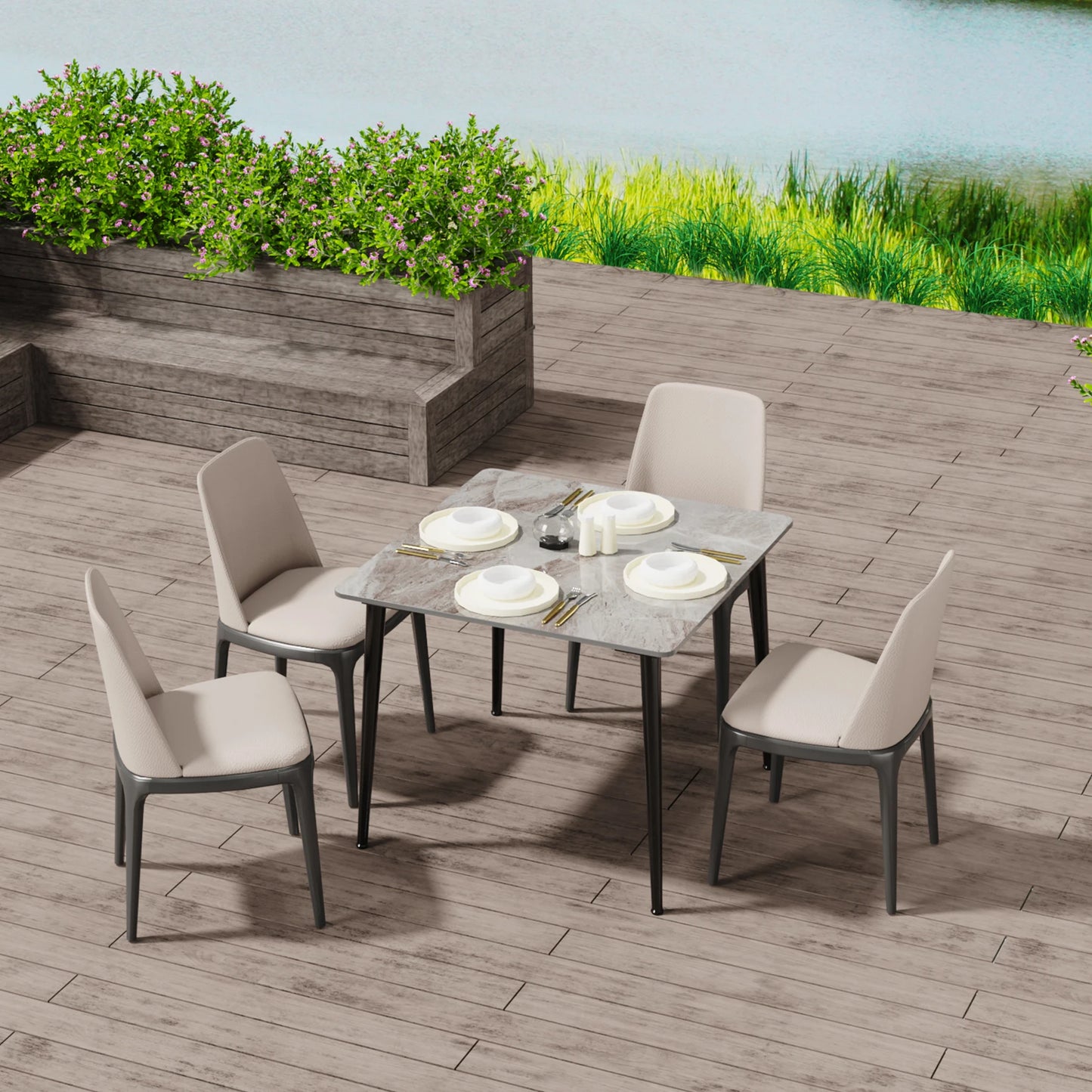 Rectangular Dining Modern Dining Desk Table Furniture