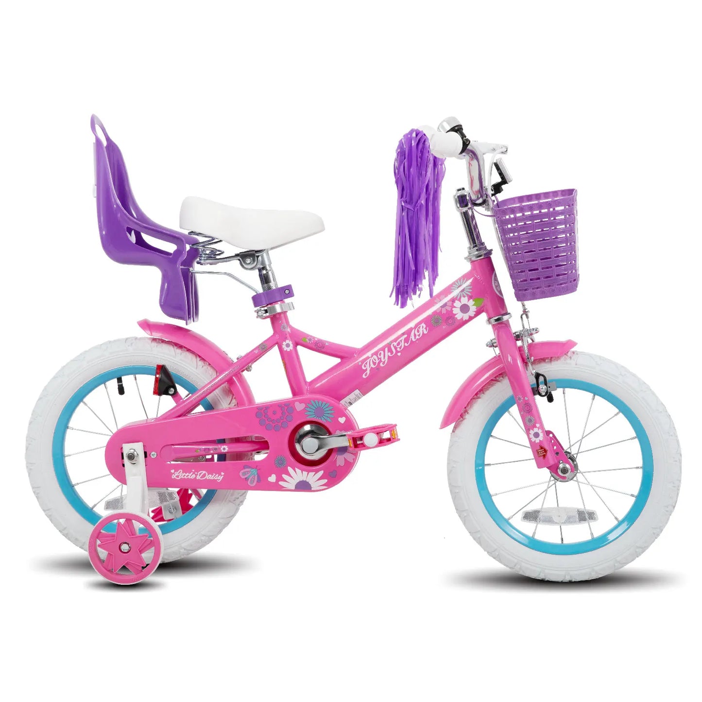 Kids Bike for Girls Ages 2-7 Years,  Bikes with Doll Bike Seat & Streamers,