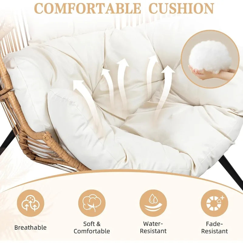 Outdoor-Indoor Wicker Egg Chair Chair