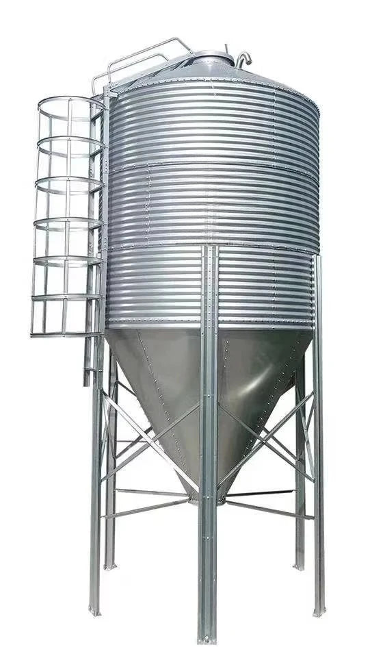 New Product Best-selling Poultry Farm Galvanized Material Grain Storage Tower 10 Tons Feed Silo for Sale