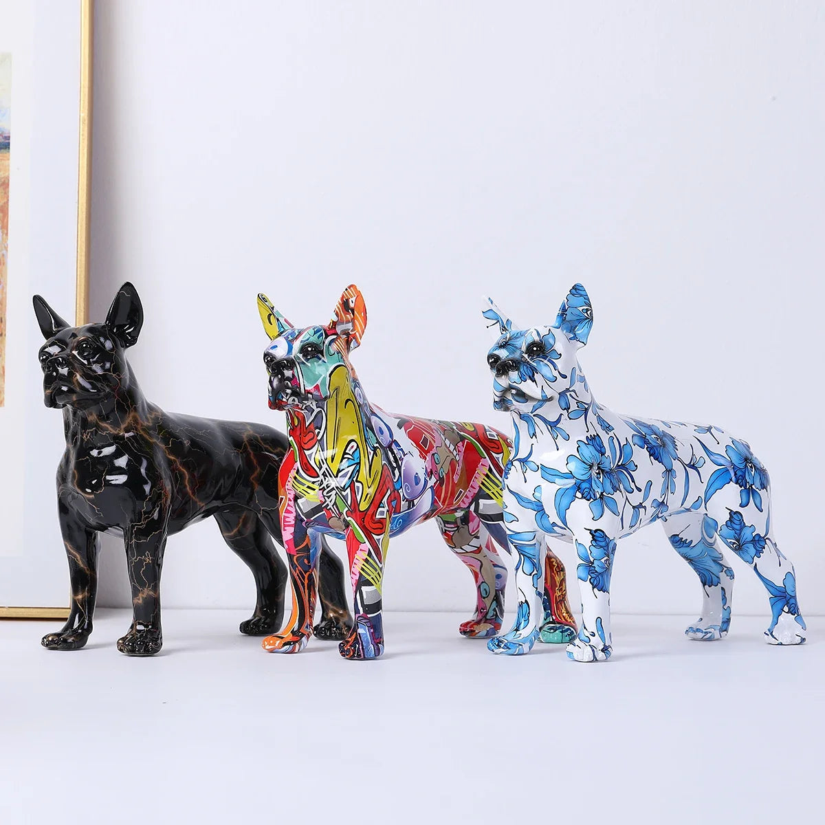 Simple Colorful Boston Terrier Small English  Pet Dog