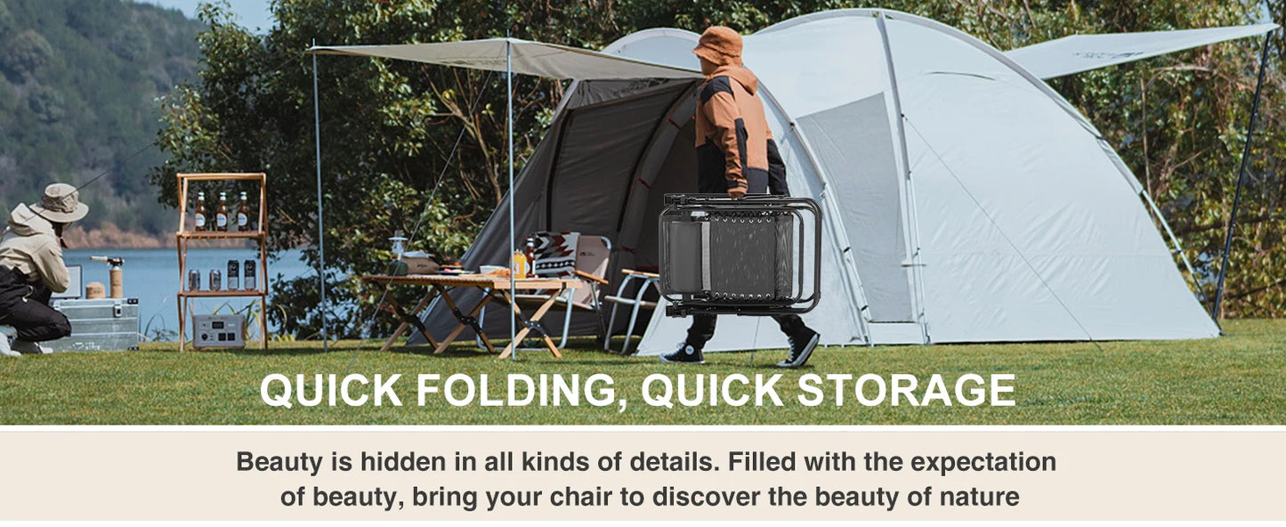 Zero Gravity Set of 2 Portable Recliner Camping Patio Out door