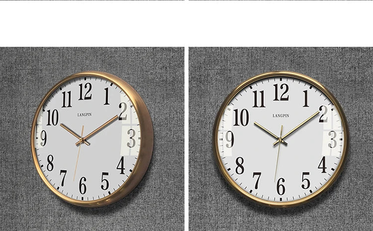 Modern Large Wall Clock Vintage Solid Wood Ro Retro Silent Living