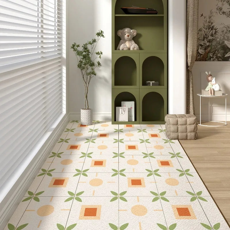 Balcony Rugs for Kitchen Waterproof Sunscreen Pvc Leather Floor Mat