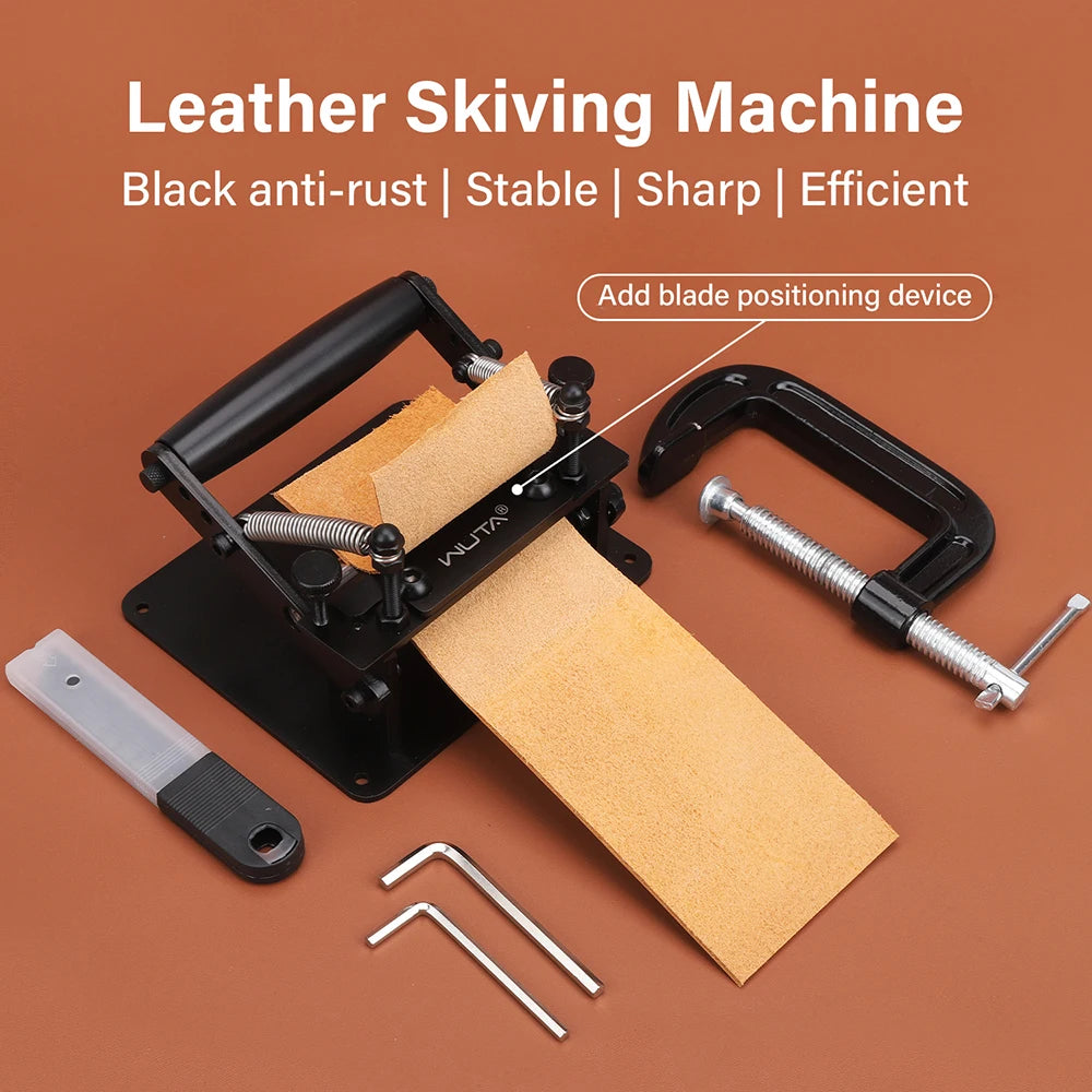 Manual Leather Skiving Machine Strip Belt Thinning Skiver Splitter