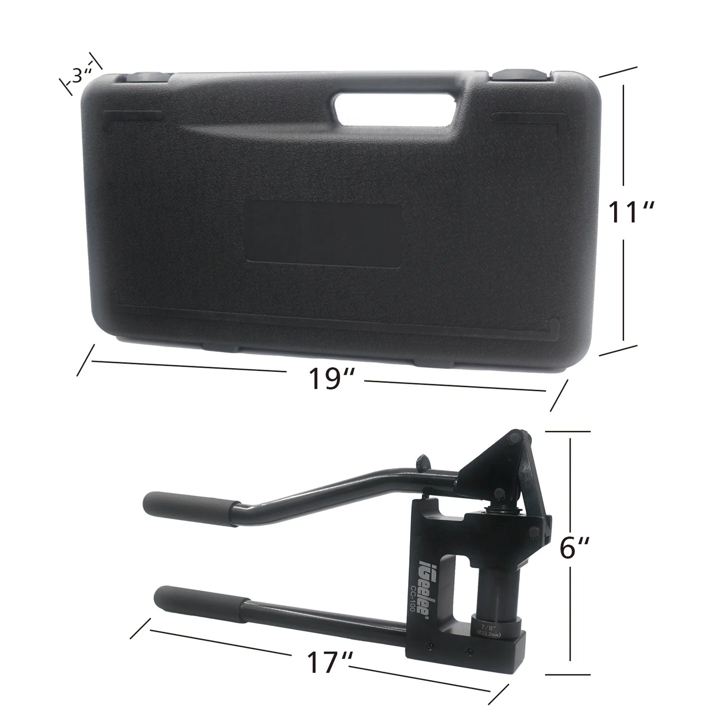 100 Steel Stud Puncher Set for 34.1mmMetal Stud Hole Punch
