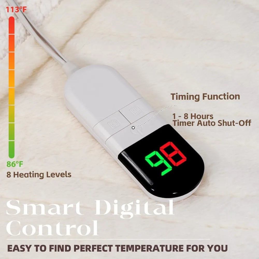 Heated Blanket Twin 62×84 - Ultra Cozy Soft Electric Blanket
