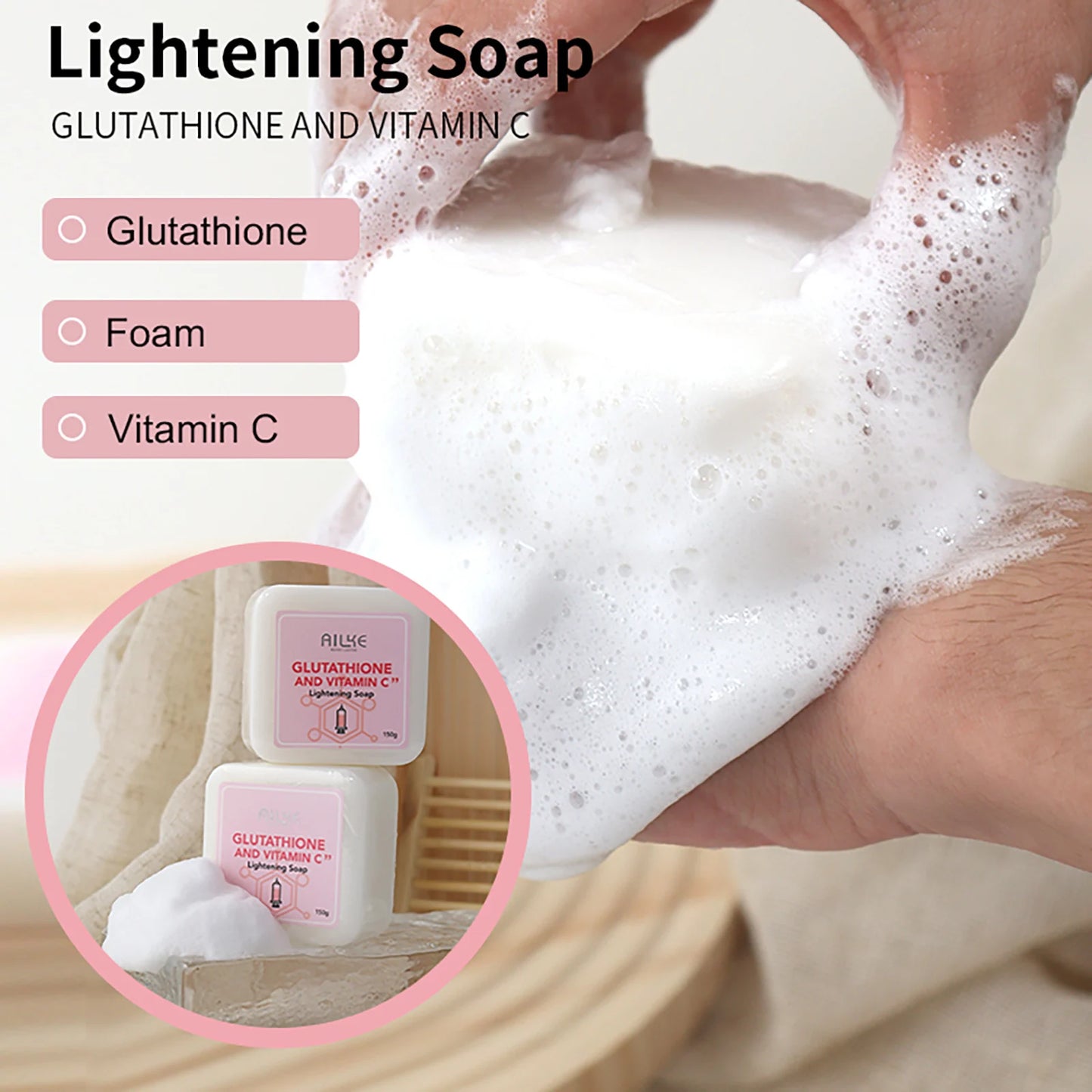 Whitening Skin Care Set, With Glutathione Vitamin C,, Reduce Dark Spots,