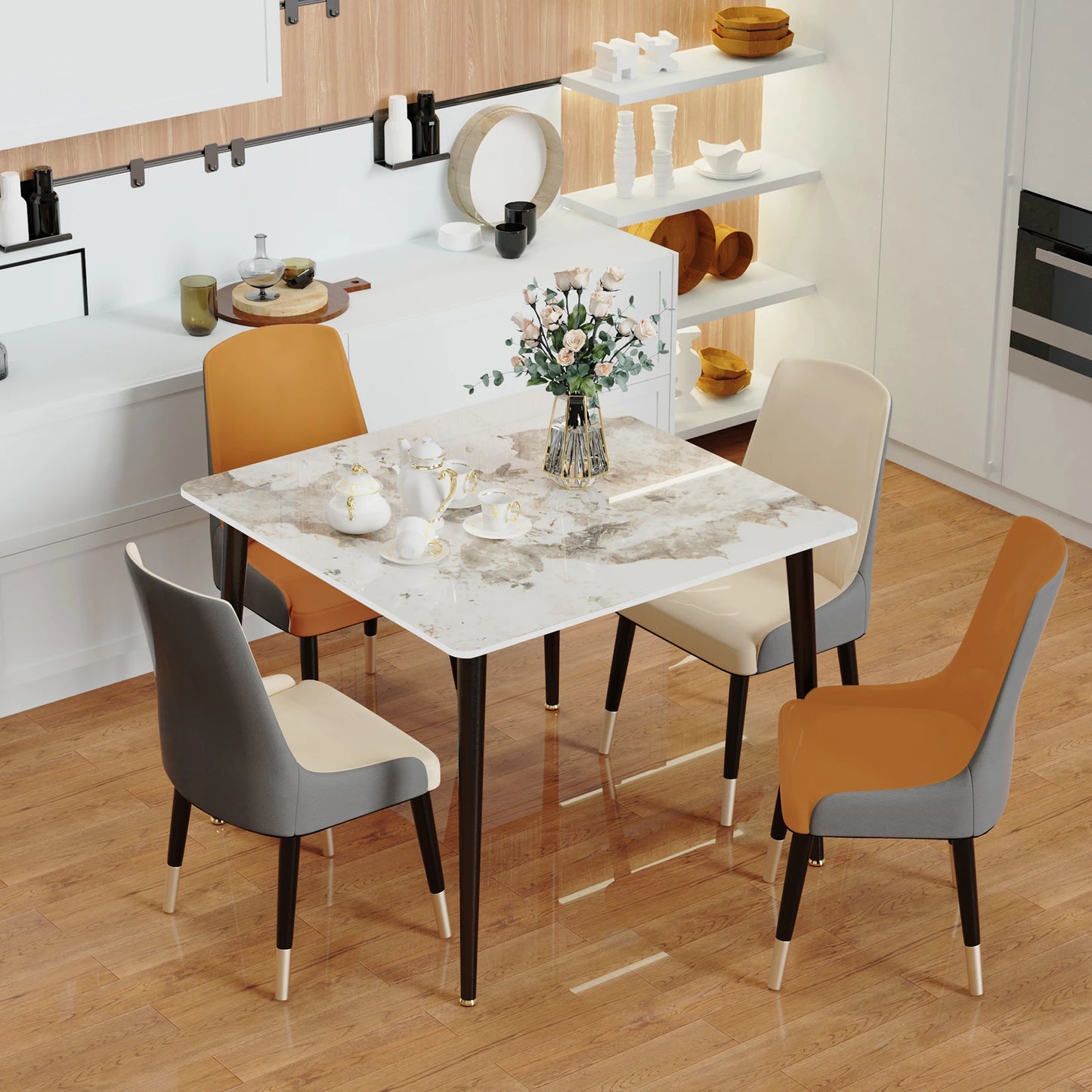 Rectangular Dining Modern Dining Desk Table Furniture