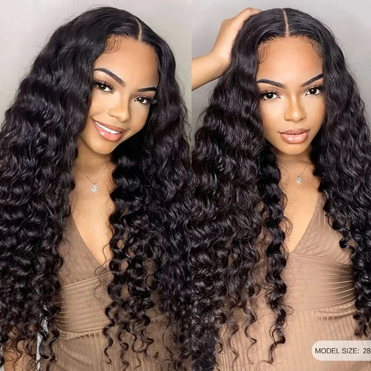 Deep Wave Wig Frontal 3x6 Lace 13x4 Curly Lace Front Human Hair