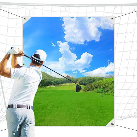 Golf Ball Hitting Screens Indoor Training Hitting Cloth For Golf